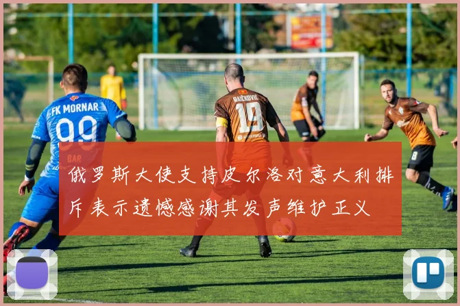 俄罗斯大使支持皮尔洛对意大利排斥表示遗憾感谢其发声维护正义